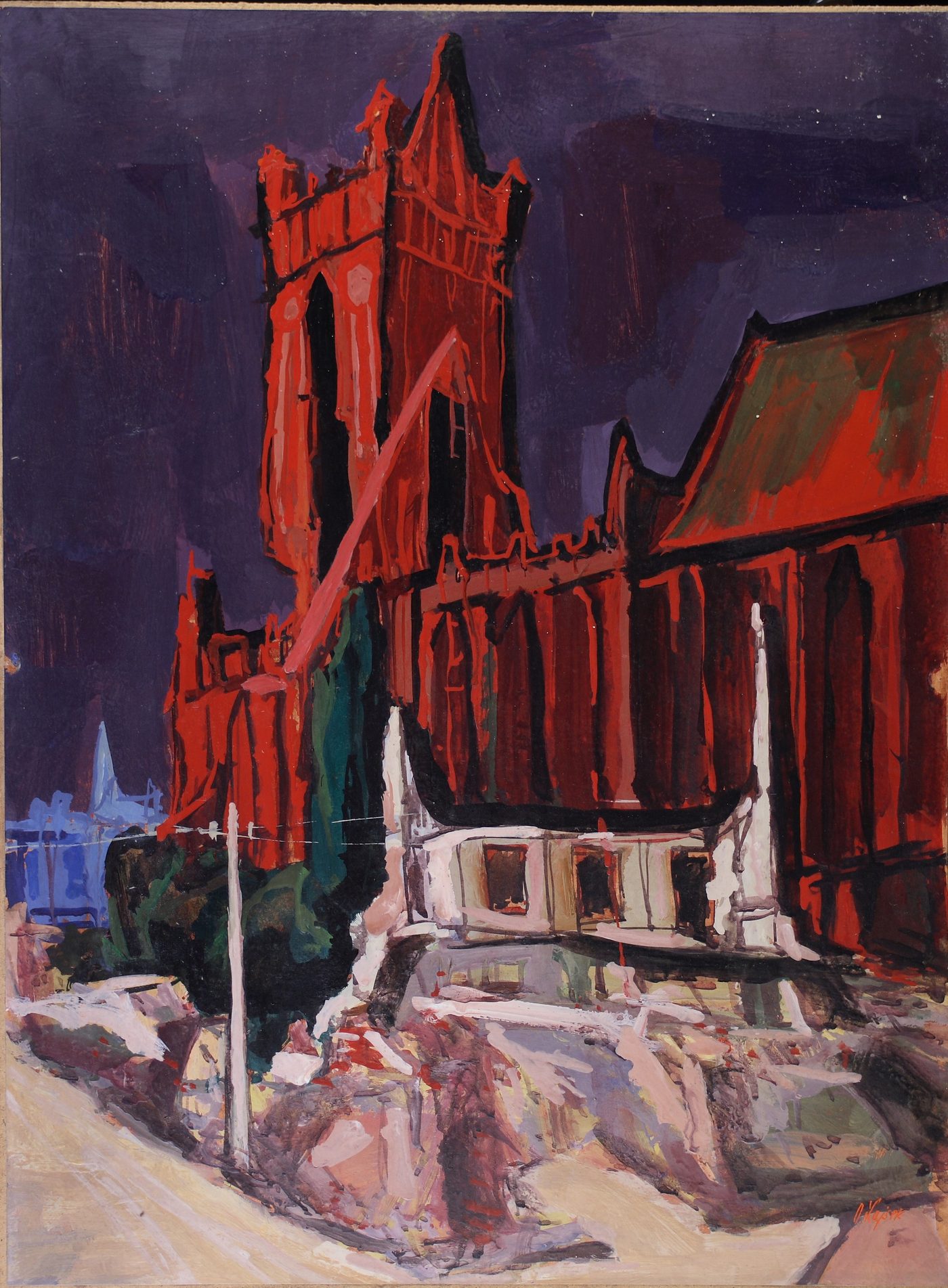 Oldřich Lajsek — krajinomalba, obraz K27