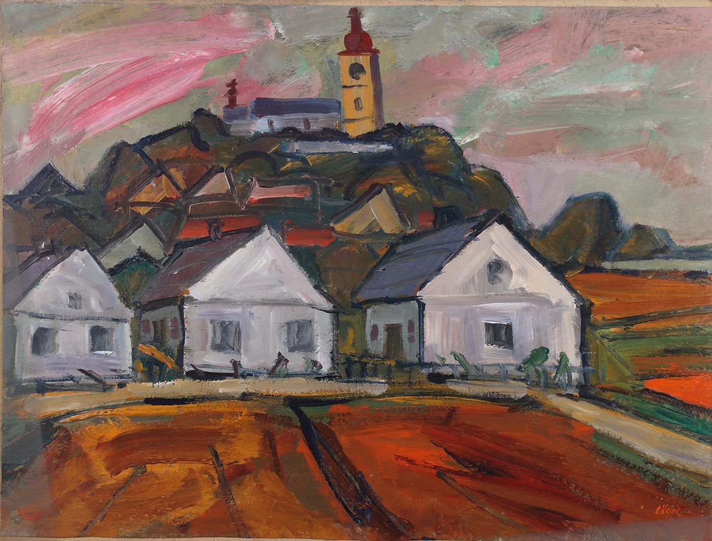 Oldřich Lajsek — krajinomalba, obraz K26