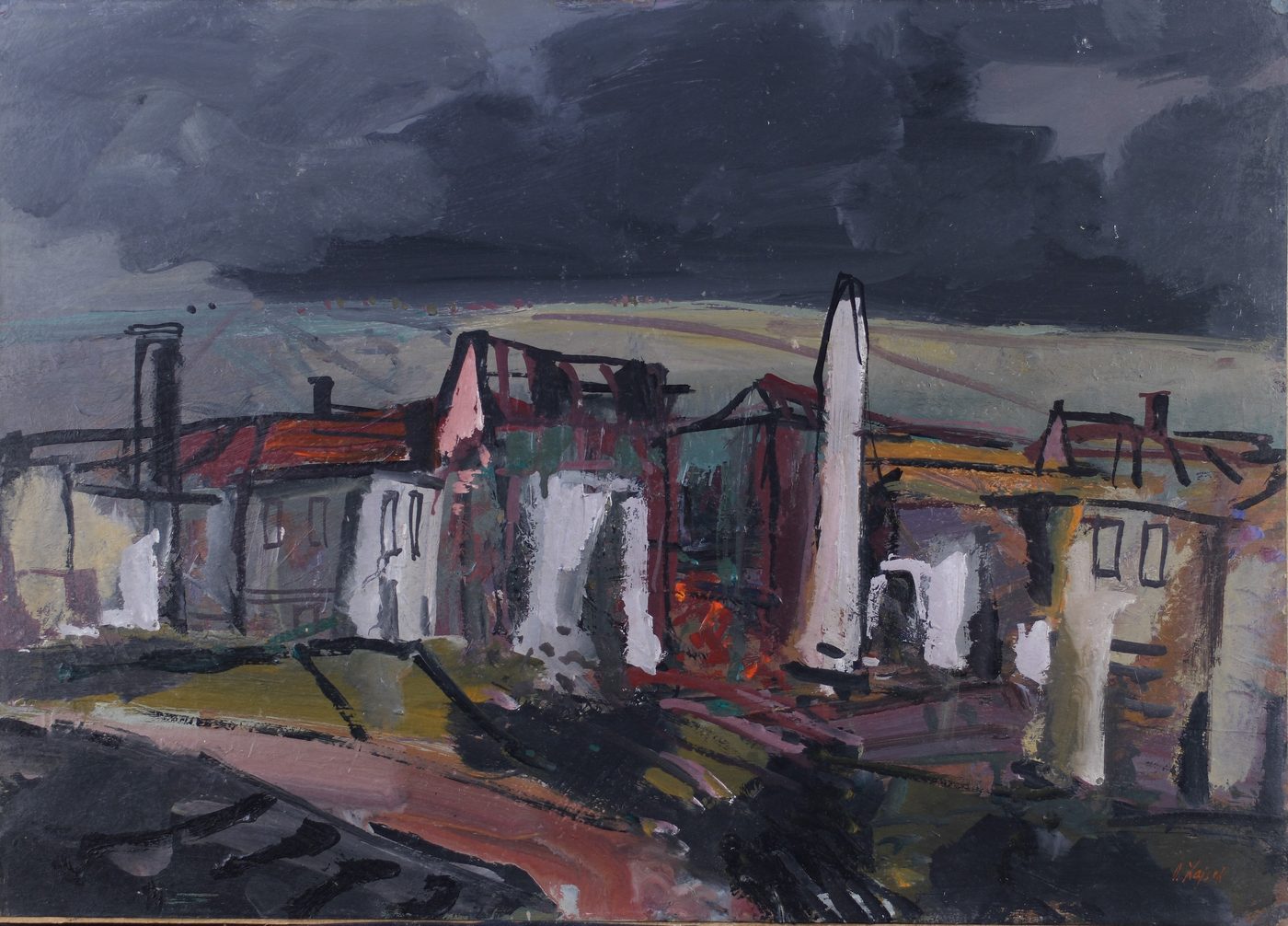 Oldřich Lajsek — krajinomalba, obraz K20