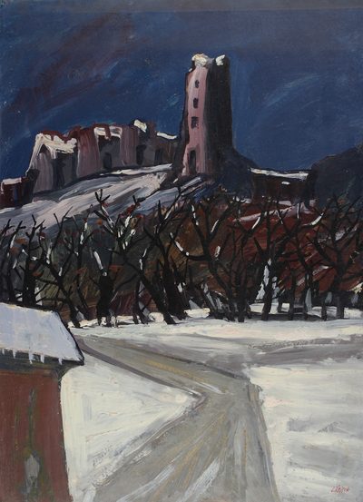 Oldřich Lajsek — krajinomalba, obraz K9