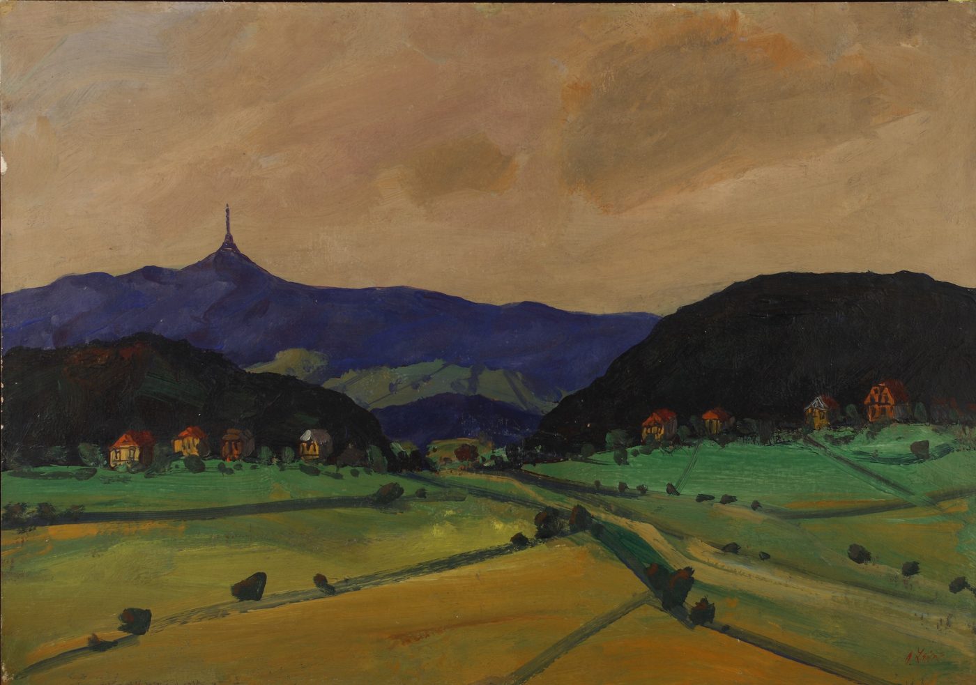 Oldřich Lajsek — krajinomalba, obraz K35